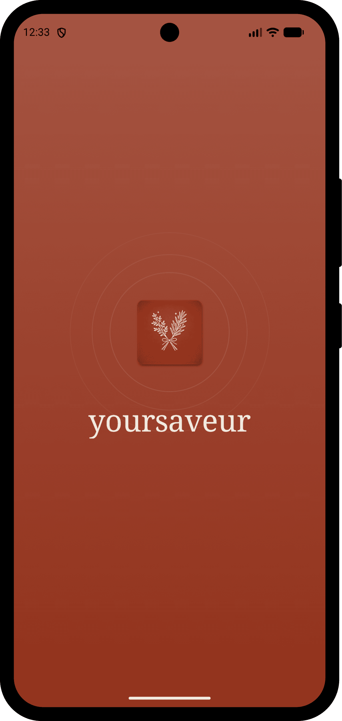 yoursaveur splash screen