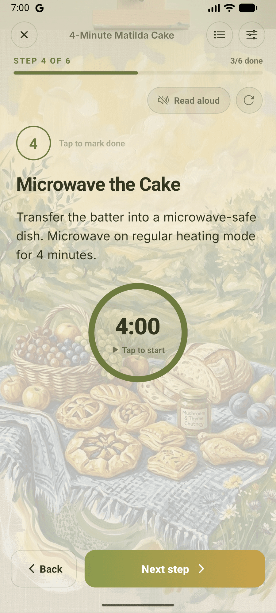 Cook Mode over the Farmhouse theme